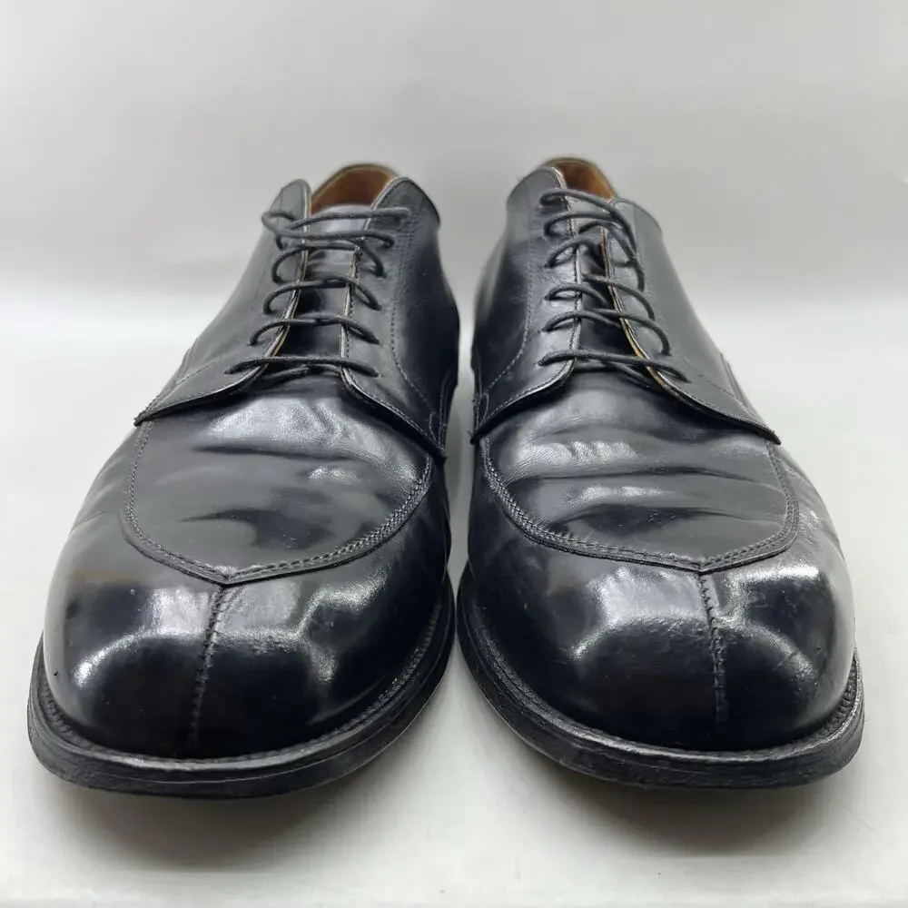 Alden CDI Blucher Split Toe Oxford Men Size 12 E/EEE Black Leather Dress Shoes
